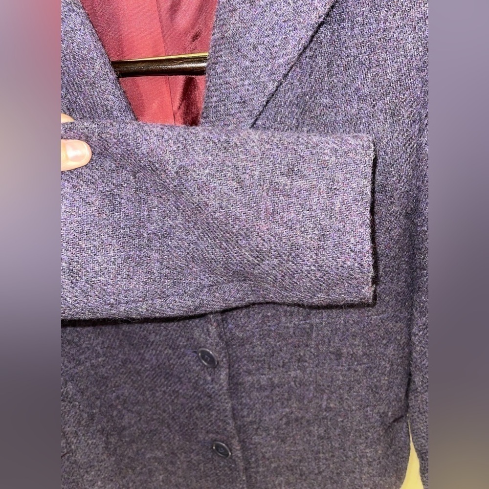 TOCCA 100% Wool Vintage Peacoat Plum Color Size 8 - Picture 7 of 12
